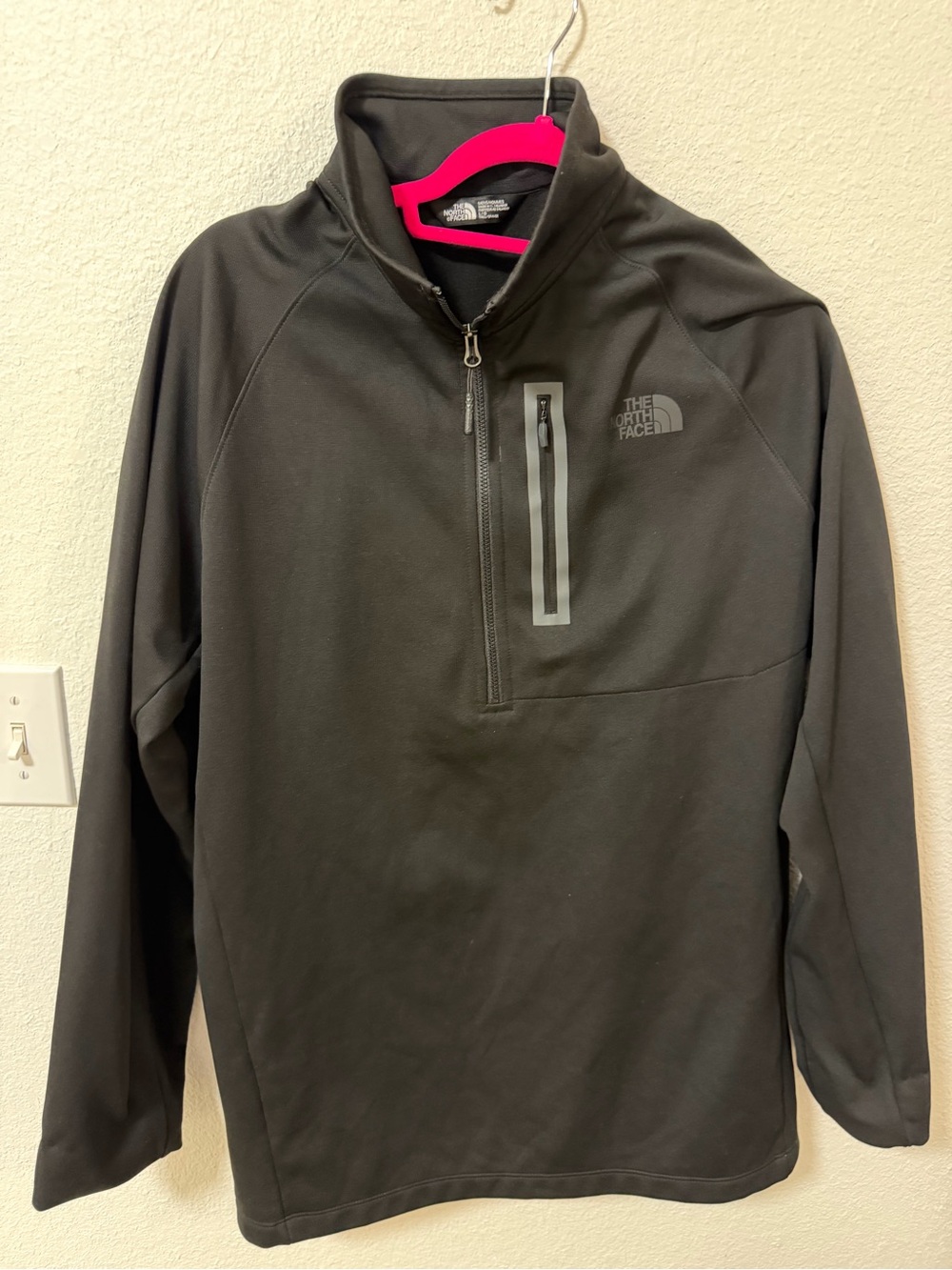 The North Face Black Lightweight Half-Zip Pullover Jacket